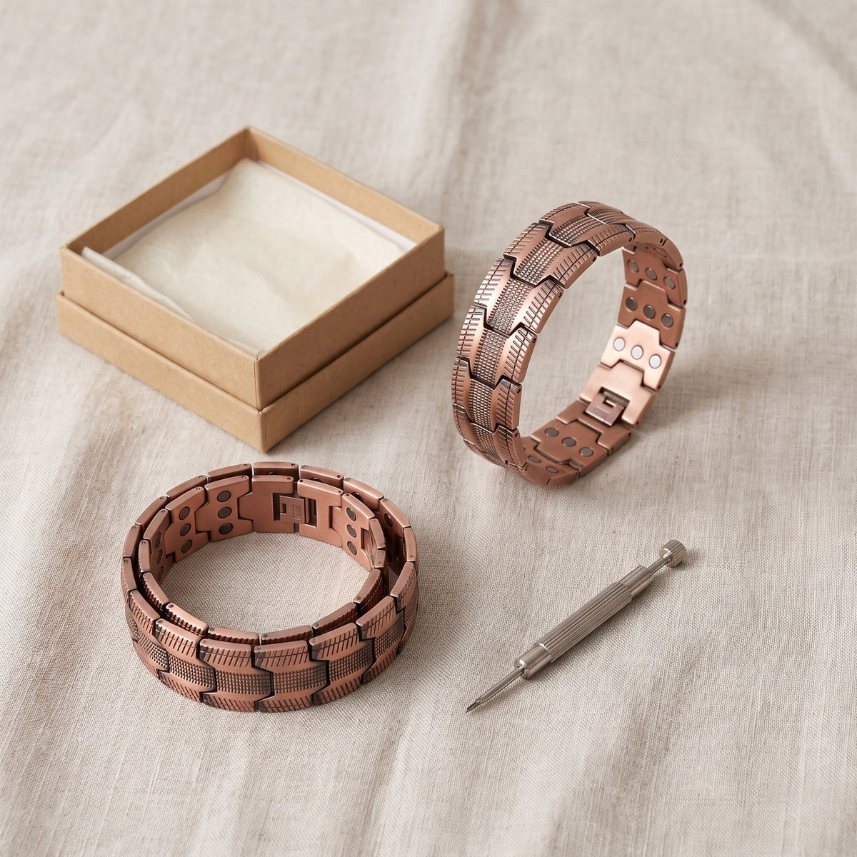 Bracelet Kaldor — Cuivre Massif & Aimants