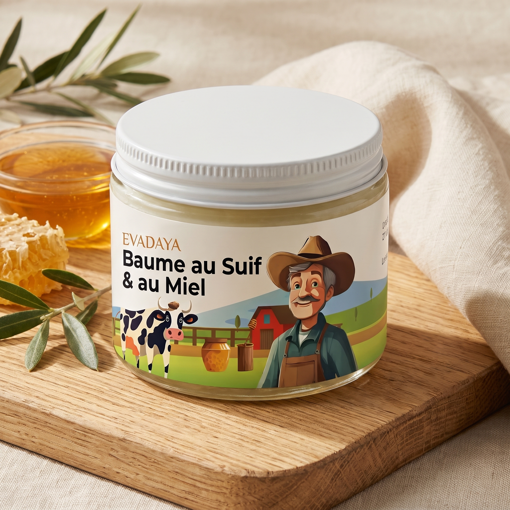Baume Evadaya avec miel, cire et olive