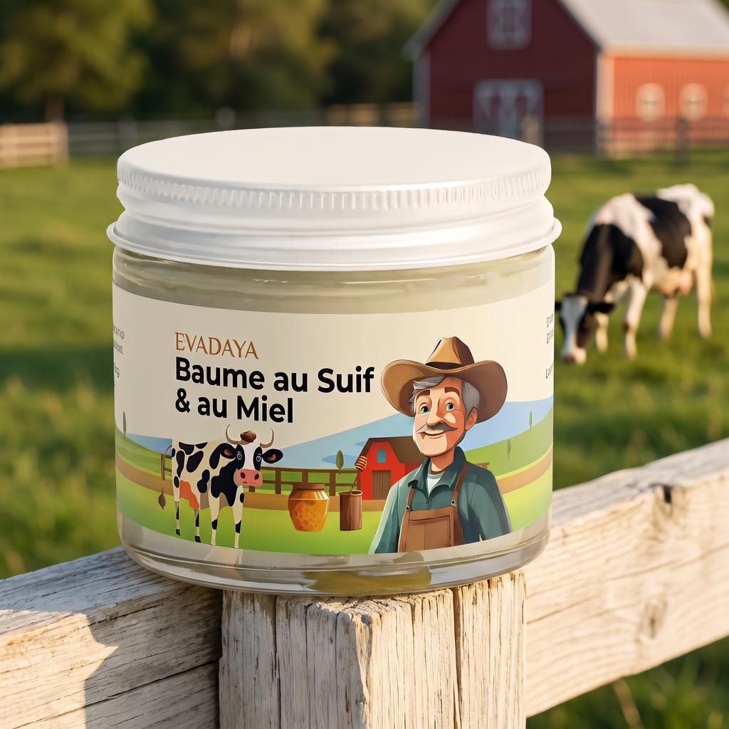 Pot Evadaya dans un décor de ferme et de prairie