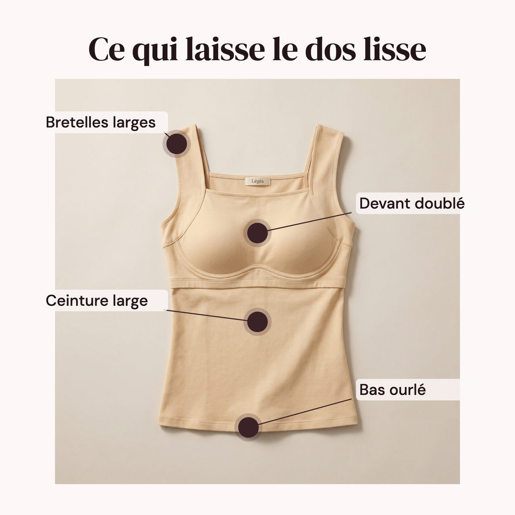 Débardeur Légéa à soutien-gorge intégré